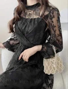 オケージョンドレス お呼ばれ 結婚式 パーティー ロングワンピース 披露宴