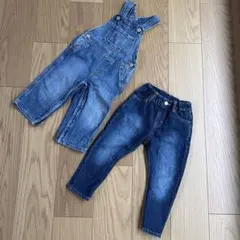 春服　baby gap ベビー服　デニム　オーバーオール　2点セット　サイズ90