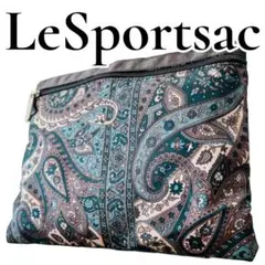 【美品】LeSportsac ポーチ 小物入れ メイク バッグ ペイズリー 総柄