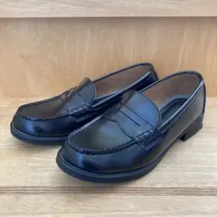 ブラックローファー 合成皮革　レディース　24cm