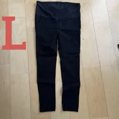 黒　マタニティ　パンツ ブラック　西松屋　ストレッチ　L