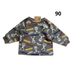 ★だだんだん★ダダンダン★アンパンマン星トレーナー★長袖★総柄★新品★90★