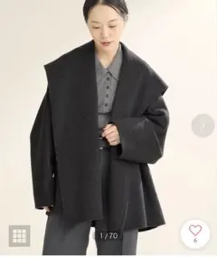 Plage ハミルトン DRAPE MIDDLE コート