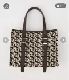 SLY MONOGRAM JQ TOTE BAG/S ブラウン Sのサムネイル
