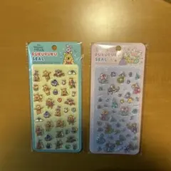 くまのプーさん＆ディズニープリンセスシールセット　ぷくぷく　シール