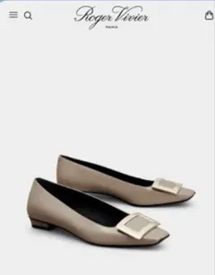 ロジェヴィヴィエ ゴメッティーヌ フラットシューズ ベージュ ベージュ系 Roger Vivier(ロジェ・ヴィヴィエ) フラットシューズ