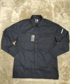 新品未使用　作業着　長袖作業シャツ　作業服　ネイビー　紺 3L ジャケット