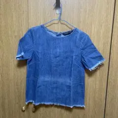 ZARA BASIC デニム半袖ブラウスのサムネイル