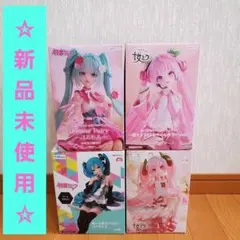 初音ミク　桜ミク　ぬーどるストッパーフィギュア　4セット