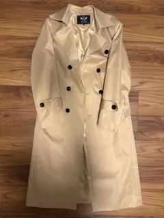 【美品】ベージュ ダブルブレスト トレンチコート　XL
