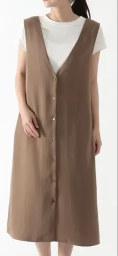 ikka ワンピース2way ジャンスカのサムネイル