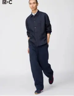 ユニクロC スウェットパンツ　ネイビー
