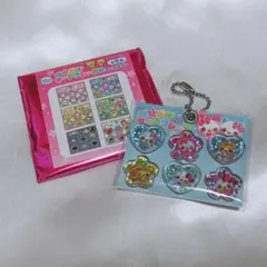 おはじきシールフレーク風キーホルダー　まじかるみゅーちゃん　平成レトロ