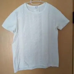 A/T 半袖 Tシャツ ホワイト レース切り替えのサムネイル