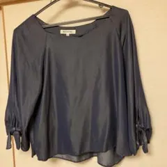 NATURAL BEAUTY BASIC ネイビー 七分袖Sサイズ