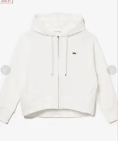 LACOSTE ジップアップフーディーパーカー (ホワイト)のサムネイル