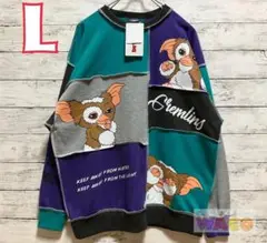 グレムリン　ギズモ　トレーナー　裏毛　長袖　洋服　レディース　パッチワーク