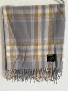 JILL by JILL STUARTチェック柄マフラー グレー/イエロー