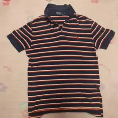 Polo by Ralph Lauren ポロシャツ M ネイビー/ストライプ