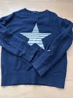 ビームスキッズ星柄トレーナー ネイビー　150cm
