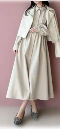 RESEXXY（リゼクシー）コルセットデザインワンピースベージュ系