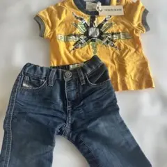 DIESEL Tシャツとデニムパンツセット3m