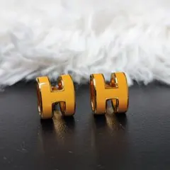 HERMES エルメス ポップアッシュ ピアス オレンジ ゴールドのサムネイル