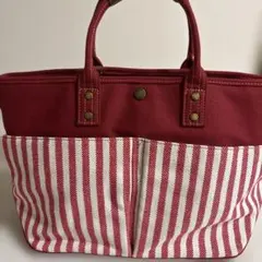 U.S. Polo Assn. ストライプトートバッグ