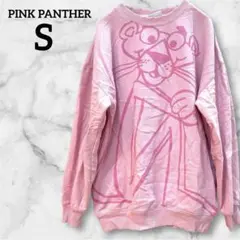 PINK PANTHER 【S】ピンク スウェット オーバーサイズ 裏起毛 古着
