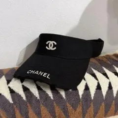 じゅんじゅん CHANEL ロゴ刺繍 ベースボールキャップ ブラック じゅんじゅん様専用 CHANEL ロゴ刺繍 ベースボールキャップ ブラック