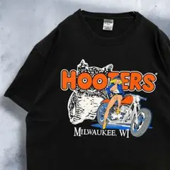 BiWN Tシャツ 古着 USA製 フーターズ HOOTERS セクシー バイク