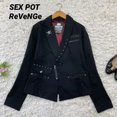 【最終値下げ】Sex Pot Revenge ブラック　シャツジャケット 美品 2025年最新】SEX POT ReVeNGeの人気アイテム - メルカリ