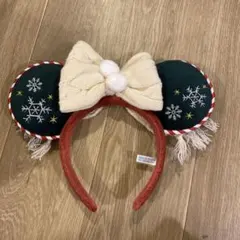 Disney CHRISTMAS ミニーマウス耳カチューシャ