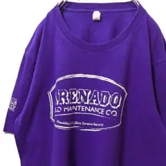 ベラキャンバス アレナドフィールドメンテナンス Tシャツ パープル紫 L古着