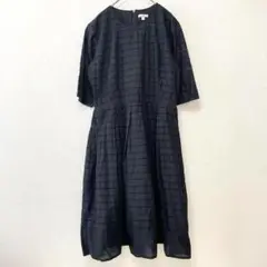 ギャップ　Gap ワンピース　ロングワンピース　レース　黒　ブラック　プリーツ