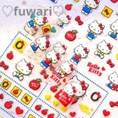 《まとめ買い割引あり♡》ハローキティ　りんご　ネイルシール　サンリオ　即購入OK