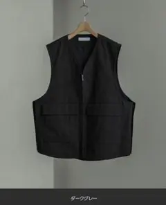 MILITARY ZIP SIDE SLIT VEST　Mサイズ
