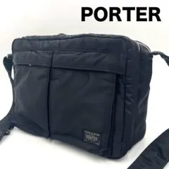 8MB01_ Kt様ポーター PORTER タンカー ２層 ショルダーバッグ 黒