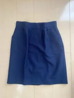 【NATURAL BEAUTY BASIC】スカート　ネイビー　Lサイズ