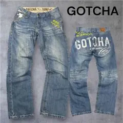 GOTCHA SURF 刺繍ペイントデニム L Y2K surf系のサムネイル