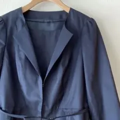 【美品】ANAYI アナイ　フォーマルセット　ジャケット&ワンピース　38　濃紺