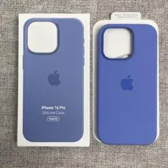 「新品未使用」 iPhone 16Pro シリコンケース MagSafe ブルー