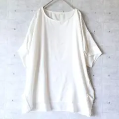 美品earth music & ecology半袖シャツきれいめゆったり白