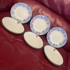 GIVENCHY 花柄 オーバルプレート4枚、プレート5枚、ボウル5客セット GIVENCHY 花柄 オーバルプレート4枚、プレート5枚、ボウル5客セット