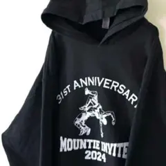 ギルダン MOUNTIE INVITE パーカー L ブラック 黒 古着のサムネイル
