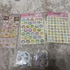 ちいかわ　リラックマ　シール　5点セット