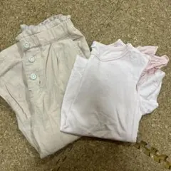 130cm ピンク Tシャツとパンツセット