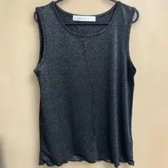 Blue Strive ラメ入り タンクトップ ブラック　M