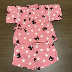 Double.B ピンク 甚平 80