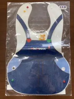 新品未使用　ミキハウス　ランチスタイ　オーバーオールデザイン　日本製